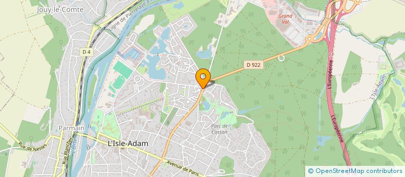 localisation de l'entreprise VERS NOUS  L'ISLE-ADAM