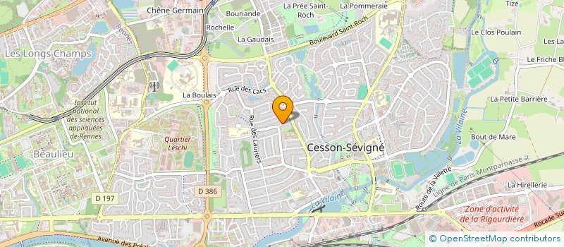 localisation de l'entreprise VERS PLUS DE BIEN ETRE  CESSON-SEVIGNE