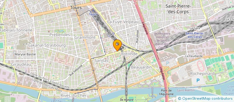 localisation de l'entreprise VERS UN RESEAU D'ACHAT EN COMMUN (V.R.A.C. 37)  TOURS