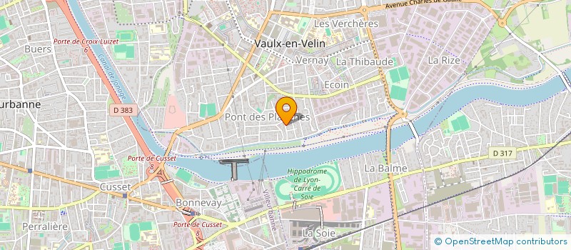 localisation de l'entreprise VERS UNE FILIERE ALIMENTAIRE DE PROXIMITE POUR LES HABITANTS DE VAULX-EN-VELIN (FILAPVAULX)  VAULX-EN-VELIN