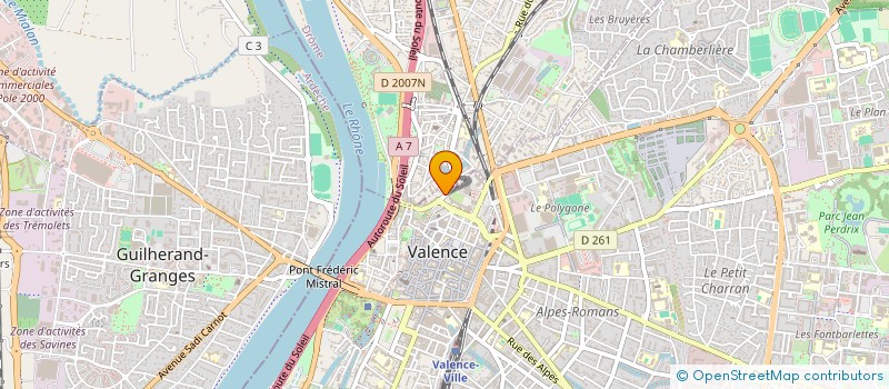 localisation de l'entreprise VERS UNE FORET à VALENCE