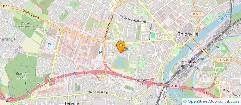 localisation de l'entreprise VERSA  THIONVILLE