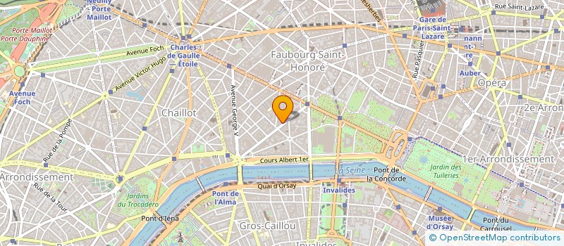 localisation de l'entreprise VERSACE FRANCE  PARIS