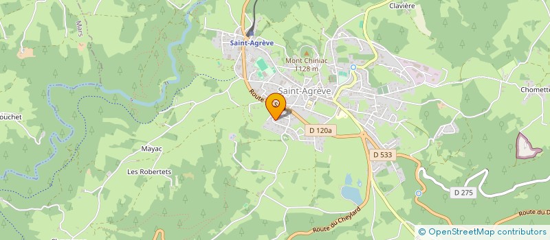 localisation de l'entreprise VERSAILLAISE D'ORGANISATION DE LOGICIELS ET DE TECHNOLOGIES à SAINT-AGREVE