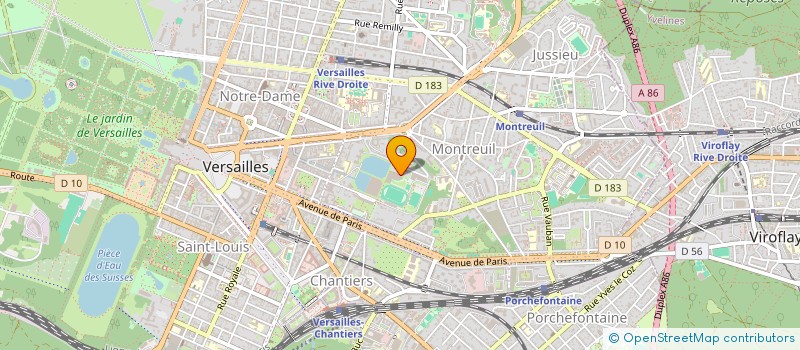 localisation de l'entreprise VERSAILLES ACTIVITES AQUATIQUES à VERSAILLES