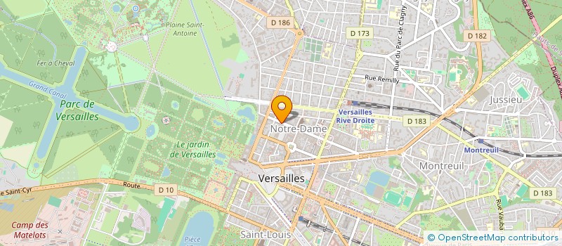 localisation de l'entreprise VERSAILLES CHAUSSURES à VERSAILLES