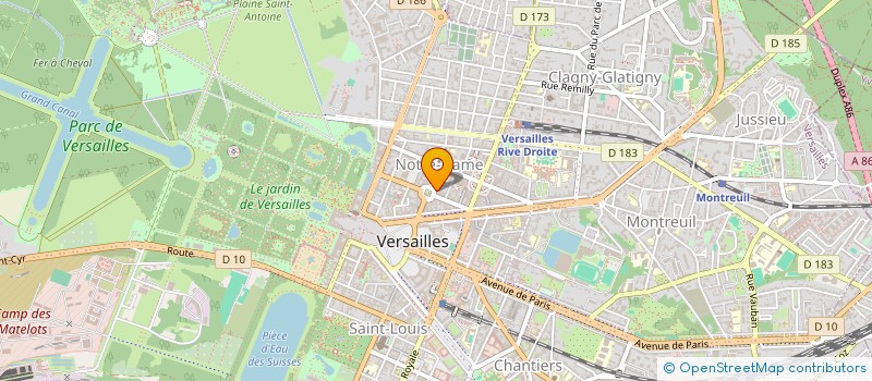 localisation de l'entreprise VERSAILLES COURTAGE à VERSAILLES