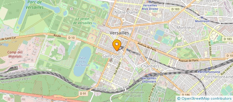 localisation de l'entreprise VERSAILLES ENCHERES à VERSAILLES