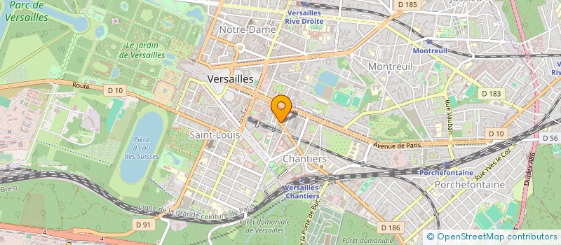 localisation de l'entreprise VERSAILLES ENTREPRISE à VERSAILLES