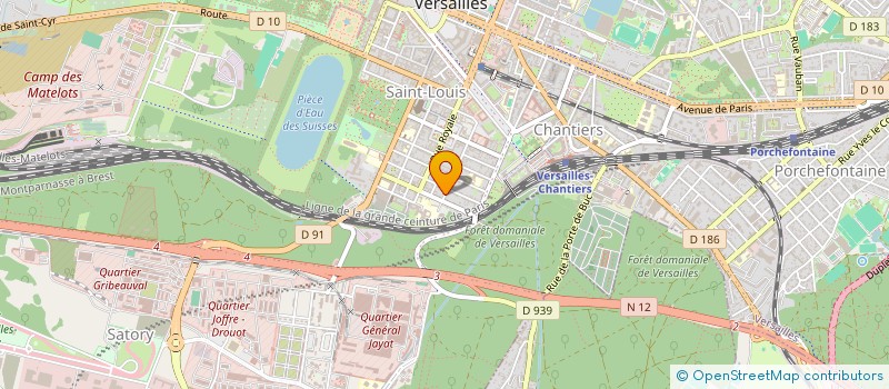 localisation de l'entreprise VERSAILLES ENVIRONNEMENT ET INITIATIVE à VERSAILLES