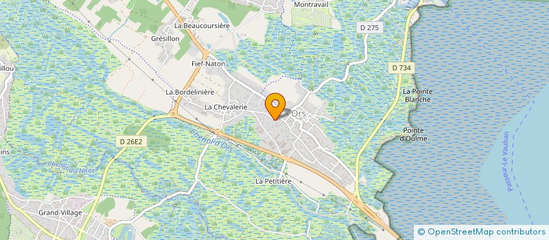 localisation de l'entreprise VERSAILLES FINANCE IMMOBILIER ORS  LE CHATEAU D'OLERON