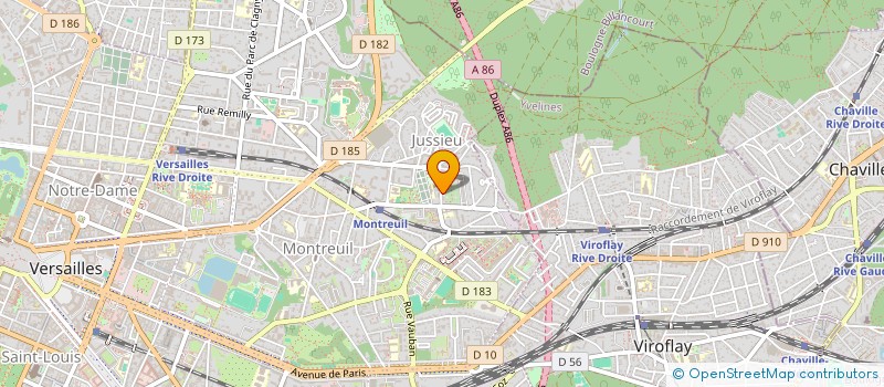 localisation de l'entreprise VERSAILLES HABITAT à VERSAILLES