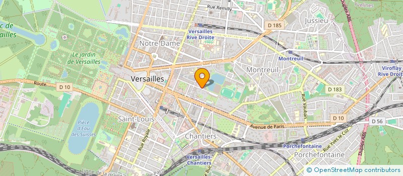 localisation de l'entreprise VERSAILLES IMAGES à VERSAILLES