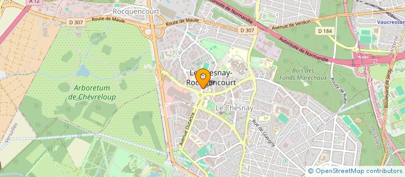 localisation de l'entreprise VERSAILLES INVEST  LE CHESNAY-ROCQUENCOURT