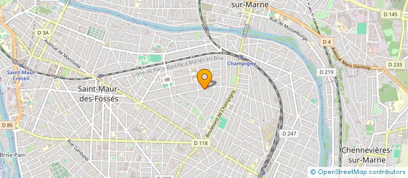 localisation de l'entreprise VERSAILLES ONE à SAINT-MAUR-DES-FOSSES