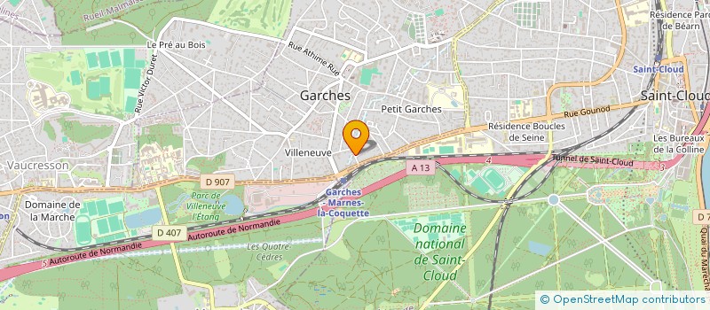 localisation de l'entreprise VERSAILLES OUEST BATIMENTS à GARCHES