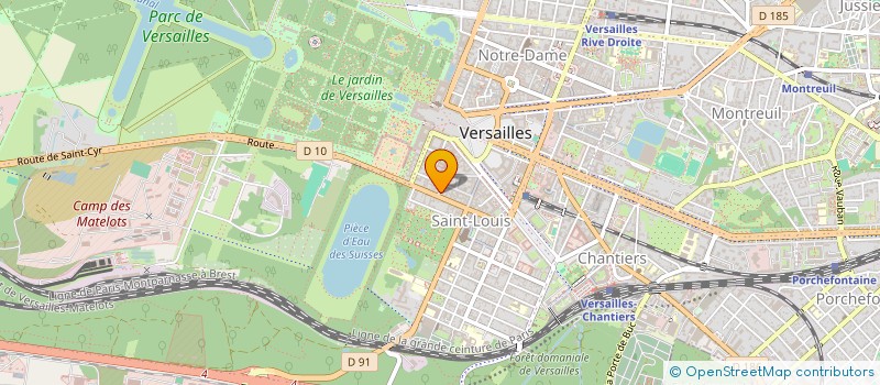 localisation de l'entreprise VERSAILLES ROYALE PEINTURE à VERSAILLES