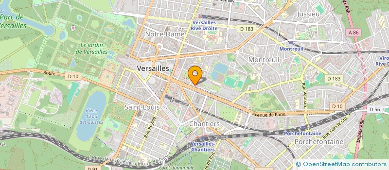localisation de l'entreprise VERSAILLES SPORT à VERSAILLES