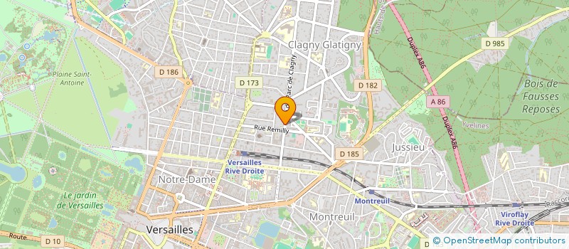 localisation de l'entreprise VERSAILLES STORES SERVICES à VERSAILLES