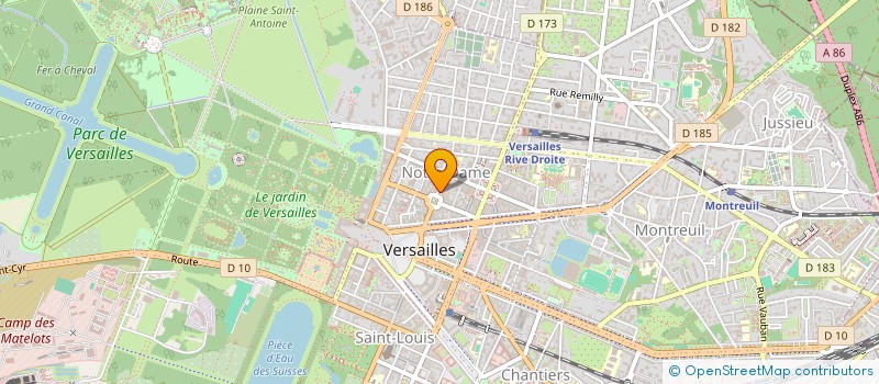localisation de l'entreprise VERSAILLES TAPIS à VERSAILLES