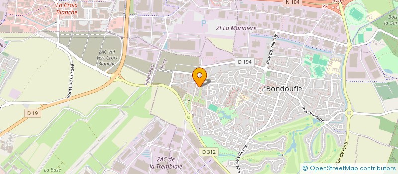 localisation de l'entreprise VERSAKO à BONDOUFLE