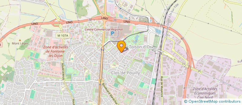 localisation de l'entreprise VERSALYS à DIJON