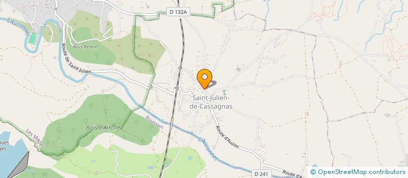 localisation de l'entreprise VERSANE à SAINT-JULIEN-DE-CASSAGNAS