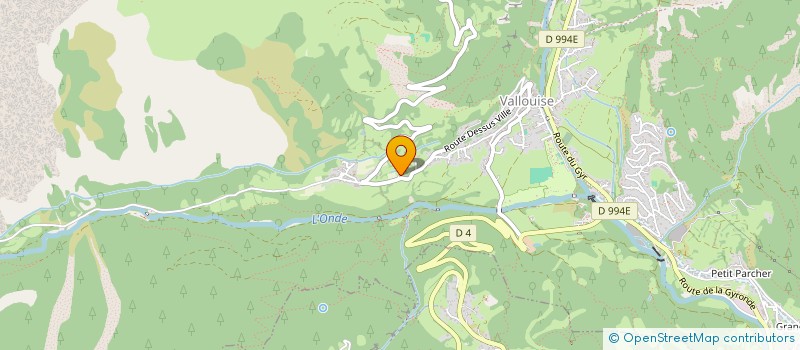 localisation de l'entreprise VERSANT ECOBOIS à VALLOUISE-PELVOUX
