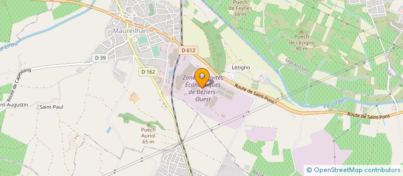 localisation de l'entreprise VERSASERV  BEZIERS