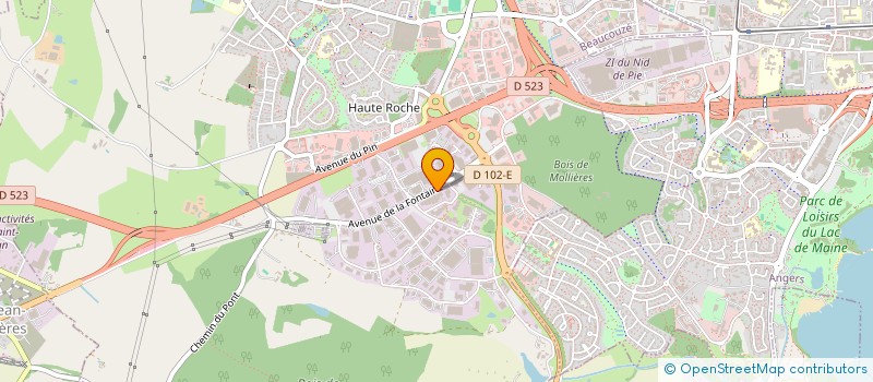 localisation de l'entreprise VERSATEL ETUDES à BEAUCOUZE