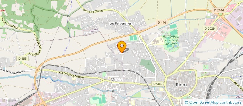 localisation de l'entreprise VERSAVI  RIOM