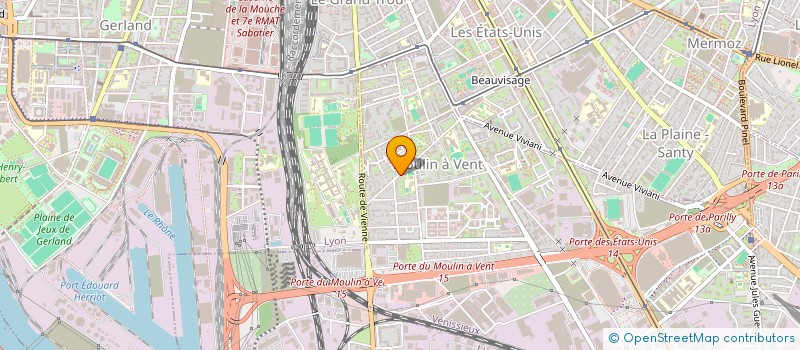 localisation de l'entreprise VERSCHAVE  VENISSIEUX