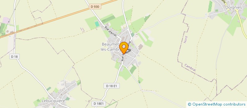localisation de l'entreprise VERSCHELDE CONDITIONNEMENT NEGOCE à BEAUMETZ-LES-CAMBRAI