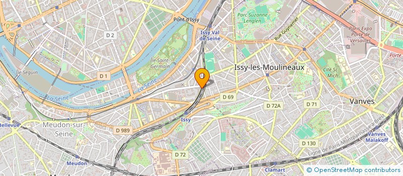 localisation de l'entreprise VERSEAU HOLDING à ISSY-LES-MOULINEAUX