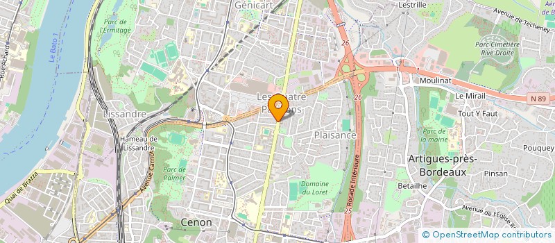 localisation de l'entreprise VERSEAU MEDICAL  CENON