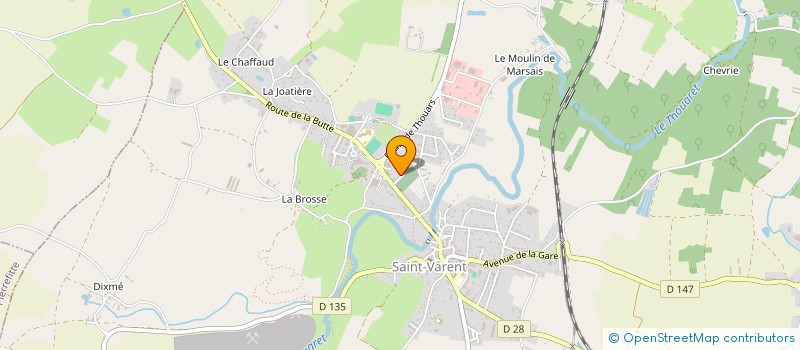 localisation de l'entreprise VERSENNE AUTOMOBILES  SAINT-VARENT