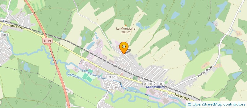 localisation de l'entreprise VERSENNES à GRANDVILLARS