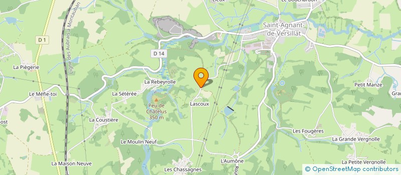 localisation de l'entreprise VERSILLAT HABITAT à SAINT-AGNANT-DE-VERSILLAT