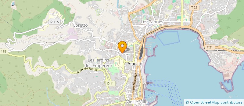 localisation de l'entreprise VERSINI BTP à AJACCIO