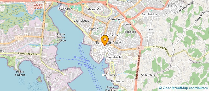 localisation de l'entreprise VERSION à POINTE-A-PITRE