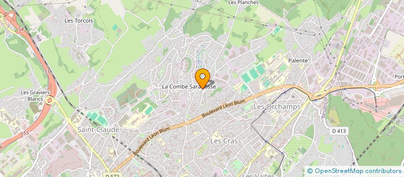 localisation de l'entreprise VERSION 45 à BESANCON
