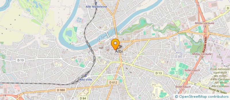 localisation de l'entreprise VERSION D à ALBI