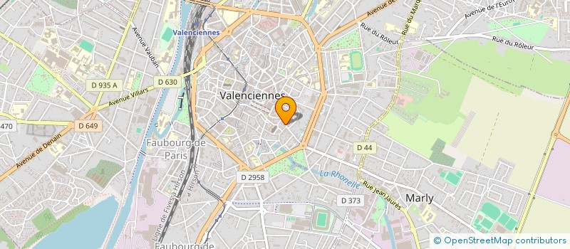 localisation de l'entreprise VERSION DESIGN à VALENCIENNES