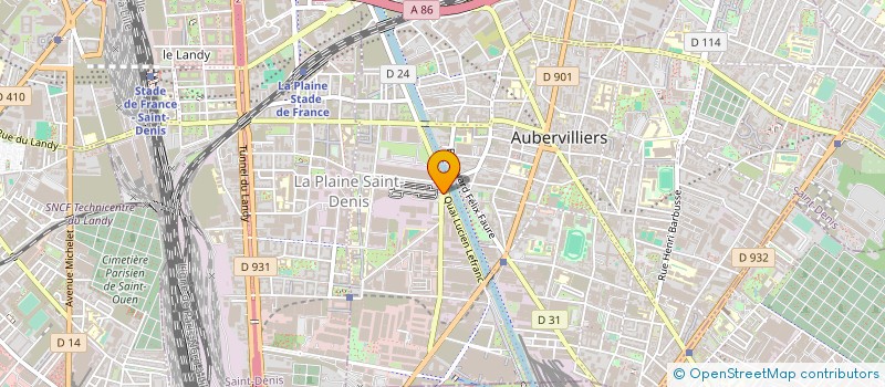 localisation de l'entreprise VERSION IN à AUBERVILLIERS