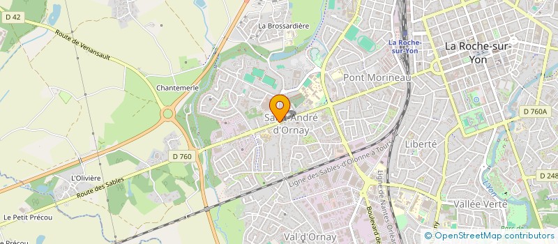 localisation de l'entreprise VERSION LATINE à LA ROCHE-SUR-YON