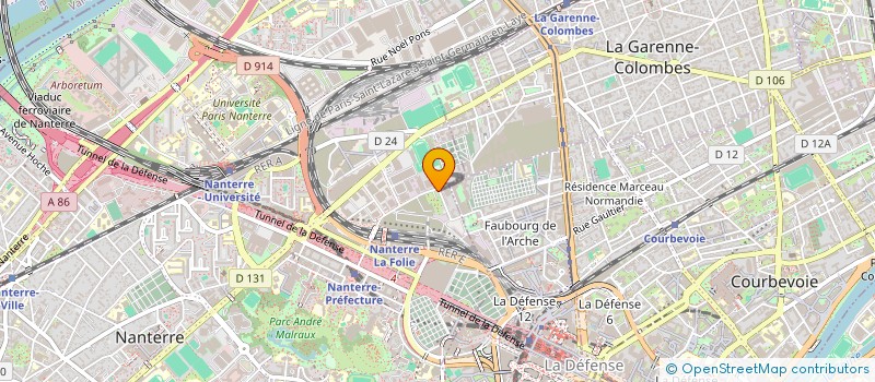 localisation de l'entreprise VERSION ORIGINALE RESTAURATION  NANTERRE