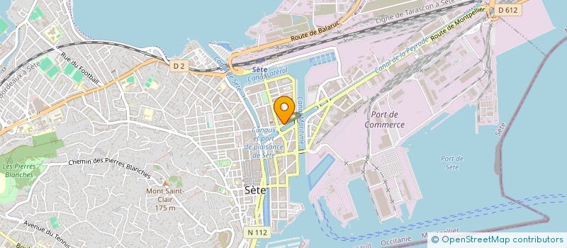 localisation de l'entreprise VERSION SINGULIERE à SETE