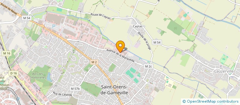 localisation de l'entreprise VERSO à SAINT-ORENS-DE-GAMEVILLE