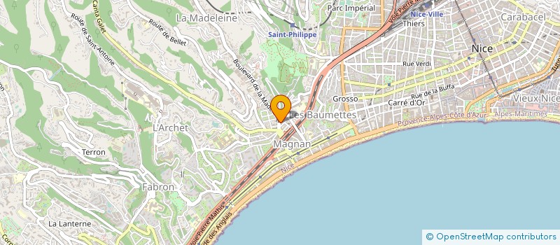 localisation de l'entreprise VERSO à NICE