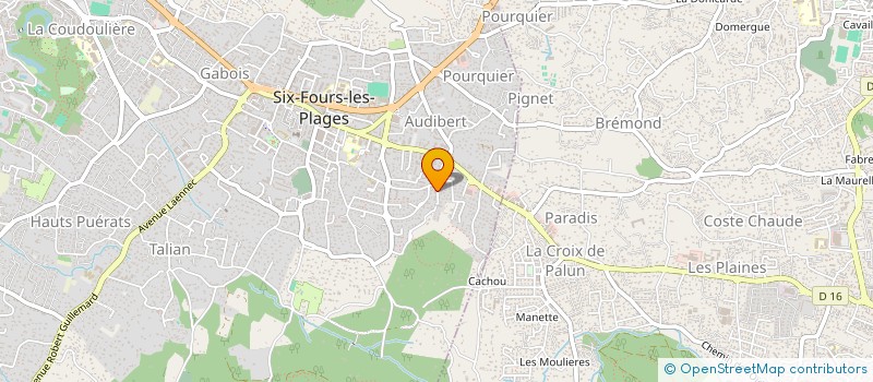 localisation de l'entreprise VERSOL à SIX-FOURS-LES-PLAGES